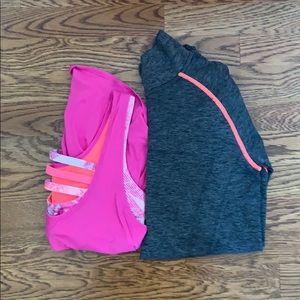 Ivivva coral and pink Tank and Sweatshirt (14)